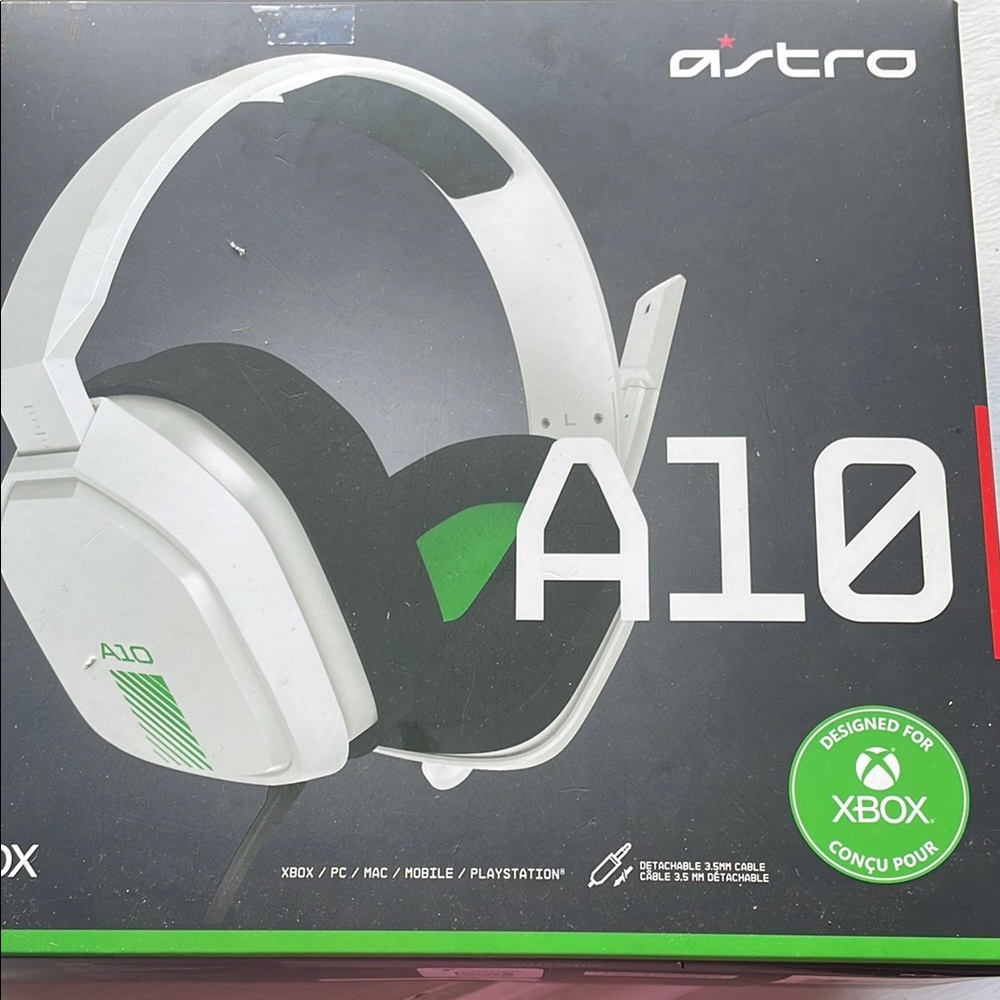 Astr A10 White Gaming Headset